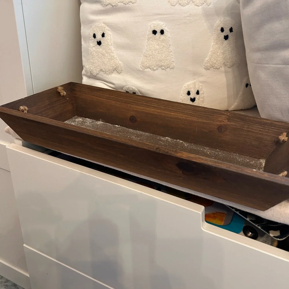 Rustic Brown Wooden Tray